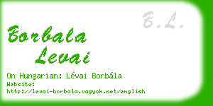 borbala levai business card